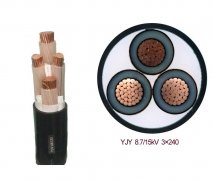 YJV 铜芯交联聚乙烯绝缘聚氯乙烯护套中压电力电缆